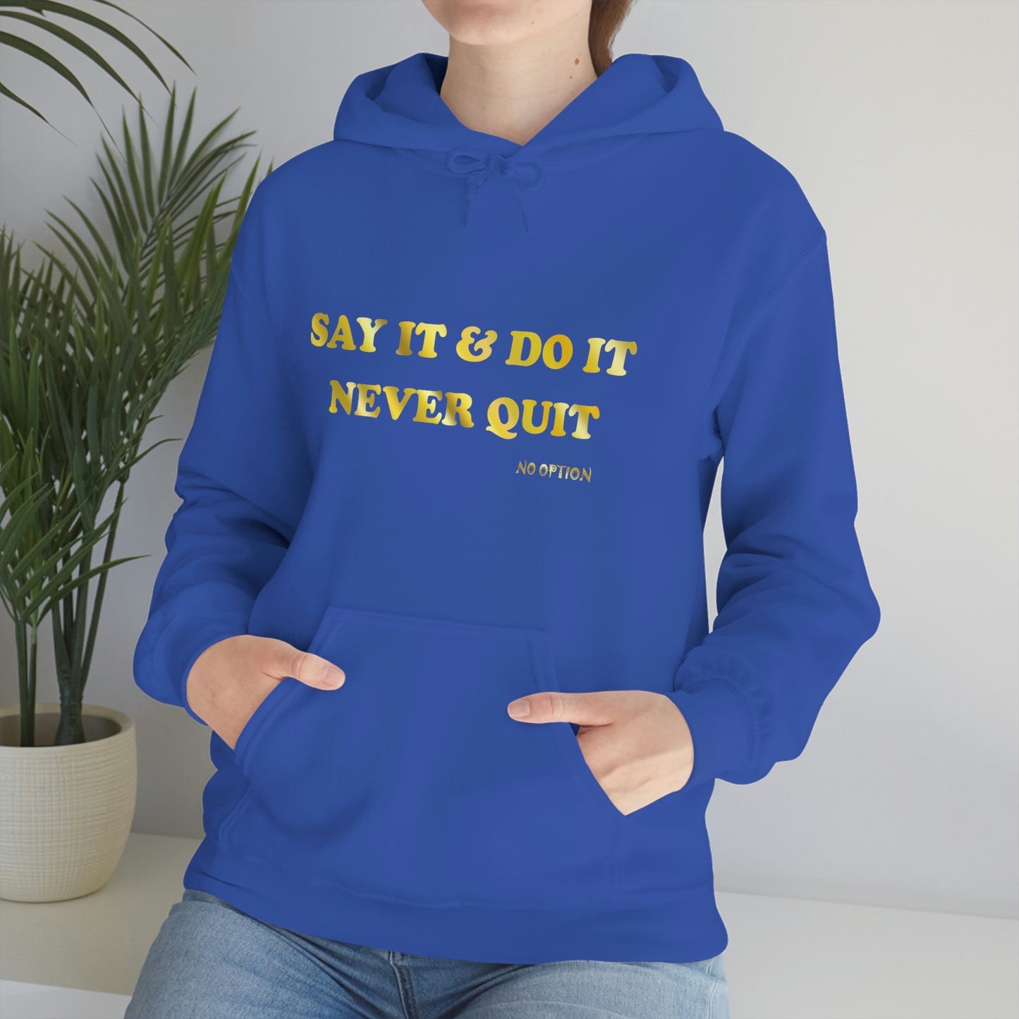 Say It Hooded Sweatshirt